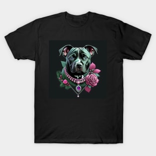 Staffy Portrait T-Shirt